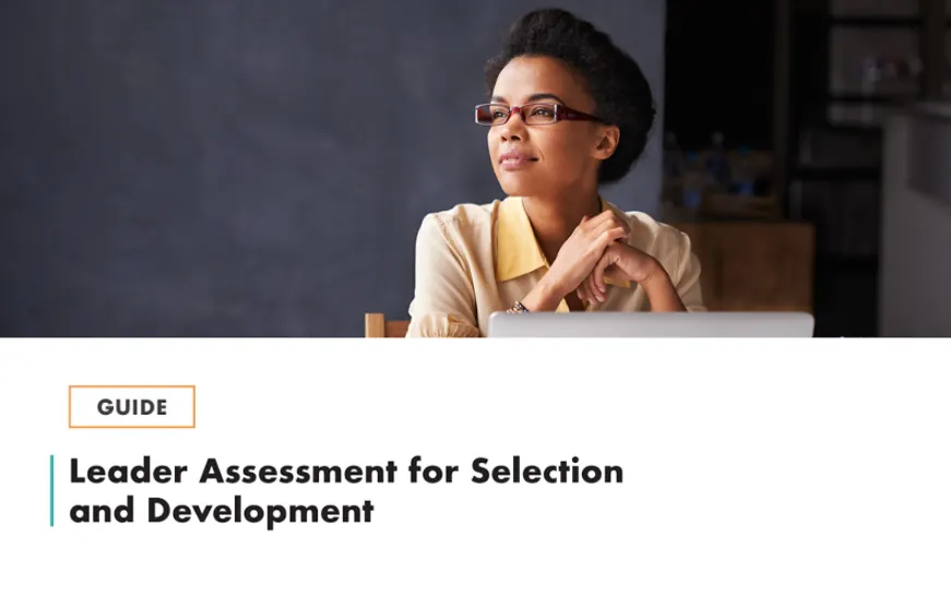 Cover of the Leader Assessment for Selection and Development guide