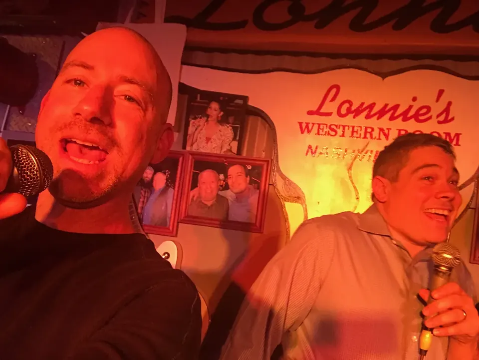 Steve and Dan show off their powerful vocals.